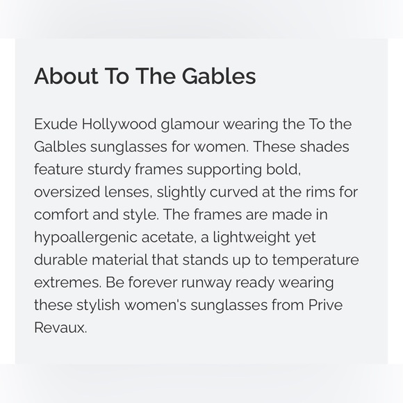 Prive Revaux polarized To The Gables sunglasses - Picture 9 of 10